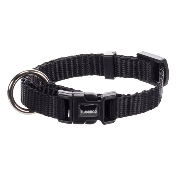 Flamingo Halsband Ziggi svart XXS 15-25cm 10mm
