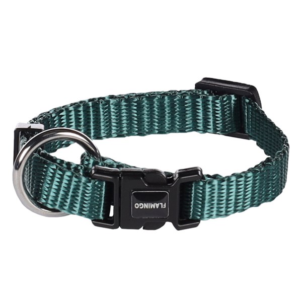 Flamingo Halsband Ziggi mörkgrön XXS 15-25cm 10mm