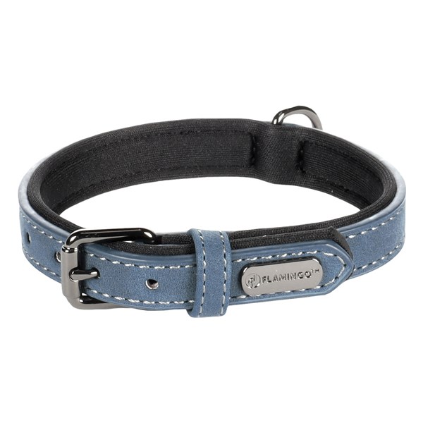 Flamingo Halsband Delu mörkblå 47-57cm x 30mm