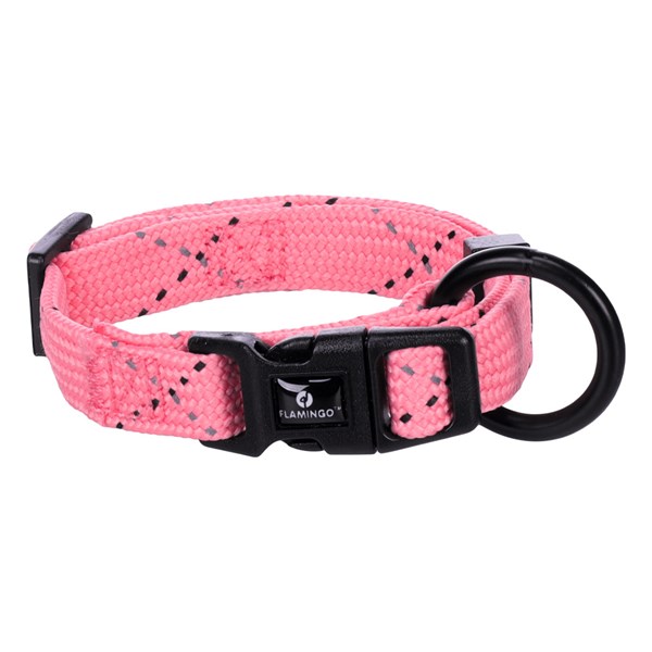 Flamingo Valphalsband Dolly rosa 15-25cm 10mm