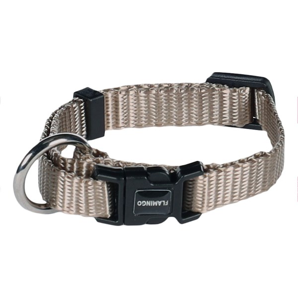 Flamingo Halsband Ziggi gråbeige XXS 15-25cm 10mm