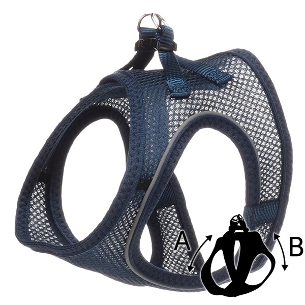 Flamingo Kattsele M 29-33cm Berta Step & Go mörkblå