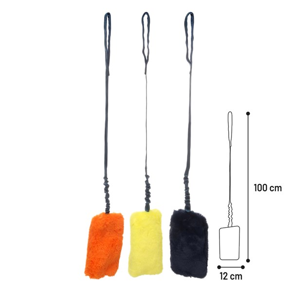 Flamingo Bungee L 100cm Fauxtra plysch med resårhandtag
