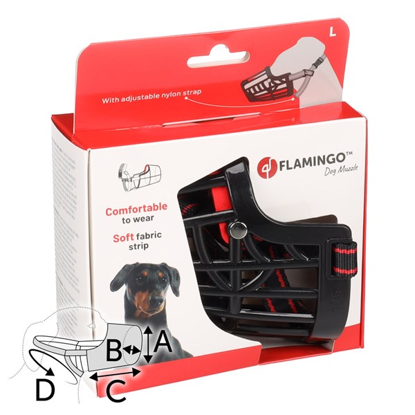 Flamingo Munkorg Silas plast L 38-52cm