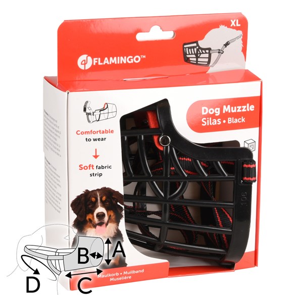 Flamingo Munkorg Silas plast XL 44-59cm