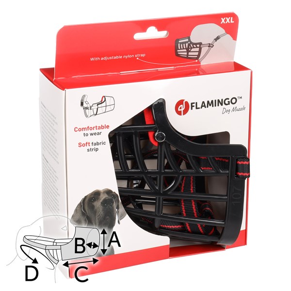 Flamingo Munkorg Silas plast XXL 51-70cm