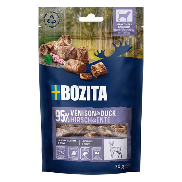 Doggy Bozita Snacks Meaty Bites Venison & Duck 70g