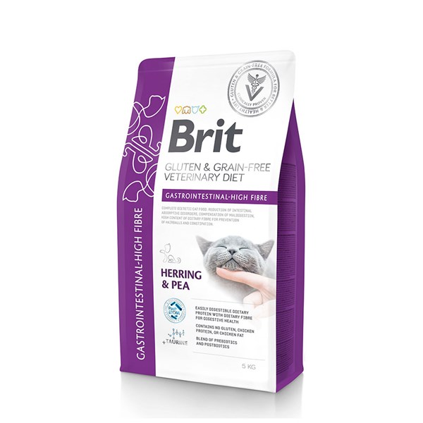 Brit Vet GF Diet Cat Gastrointestinal High Fibre 5kg