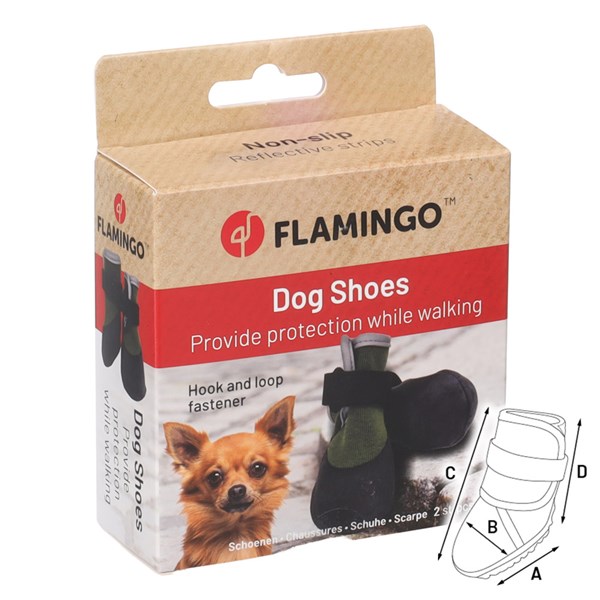 Flamingo Hundsko Magna grön 2-pack S
