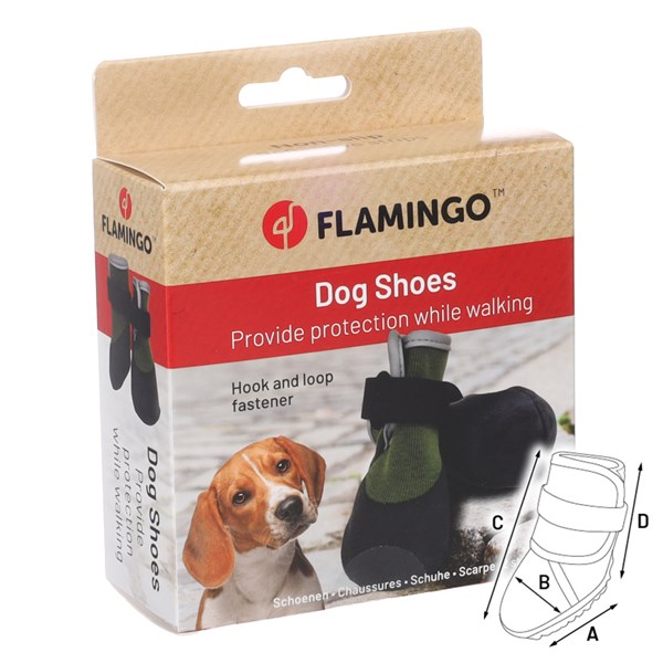 Flamingo Hundsko Magna grön 2-pack L