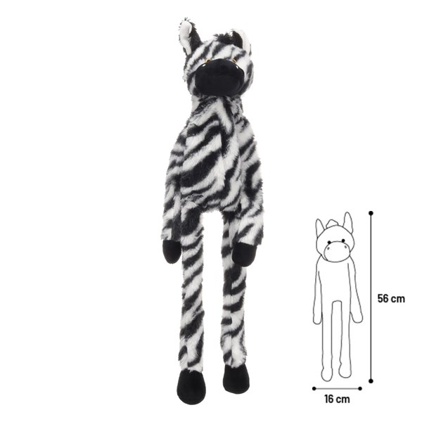 Flamingo Mjuk zebra Zira S 56cm
