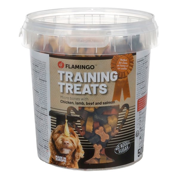Flamingo Training snacks ben med lamm/nöt/lax 500g