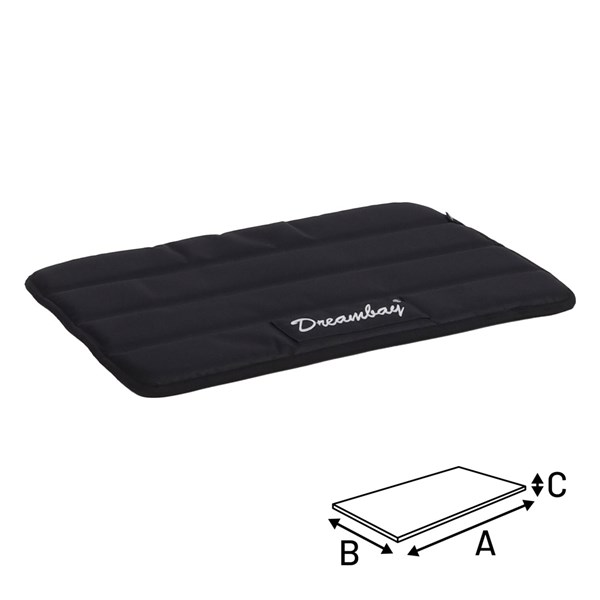 Flamingo Dyna Dreambay®ortopedisk svart 70,5cm