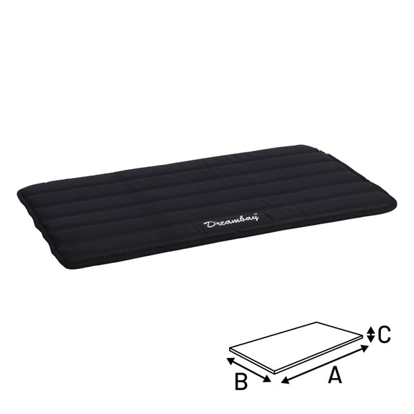 Flamingo Dyna Dreambay®ortopedisk svart 85,5cm