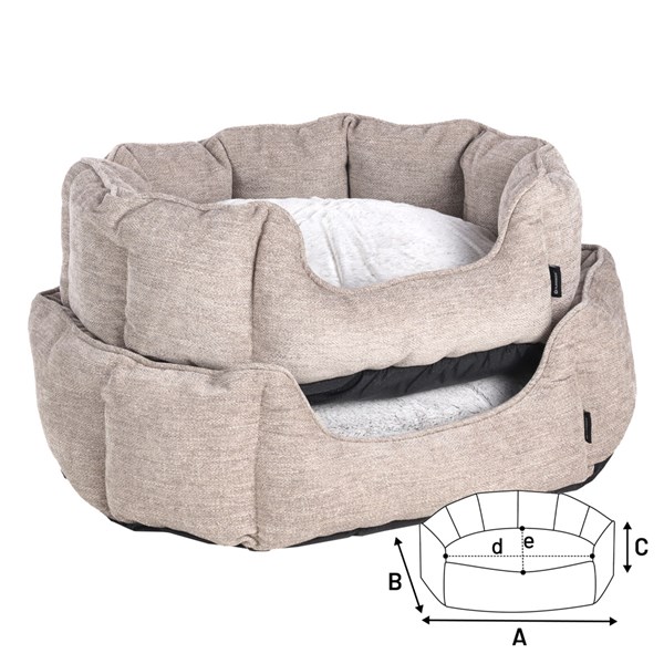 Flamingo Säng Maylo oktagon beige 63cm