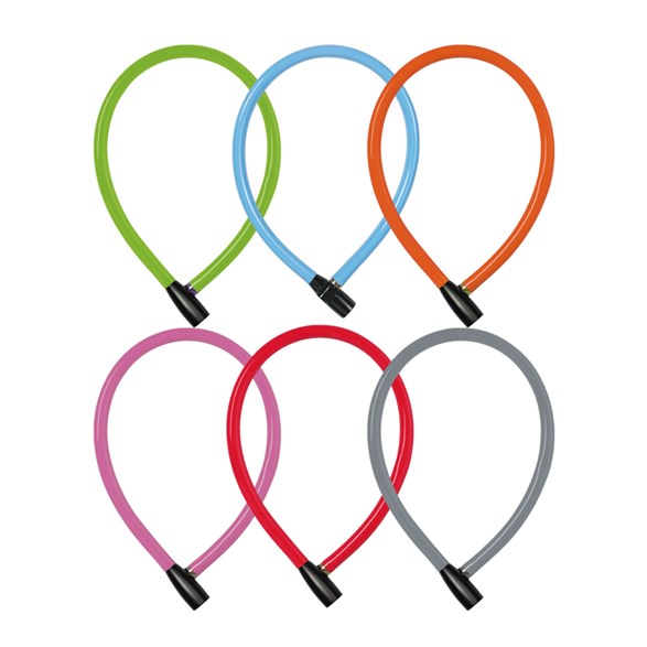 ABUS WIRELÅS 3406K/55CM, 6 MM OSORTERADE FÄRGER