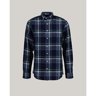 REG INDIGO TWILL CHECK SHIRT