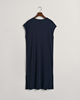 SLIT NECK DETAIL SS DRESS