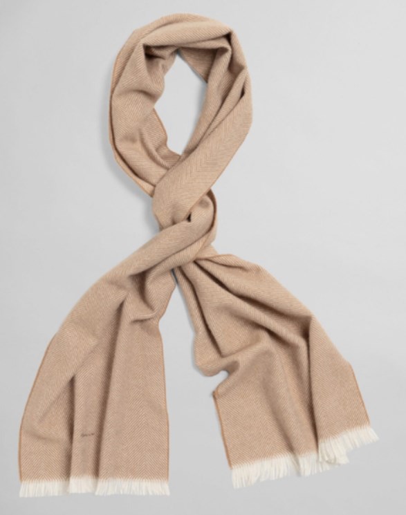 D1. HERRINGBONE WOOL SCARF