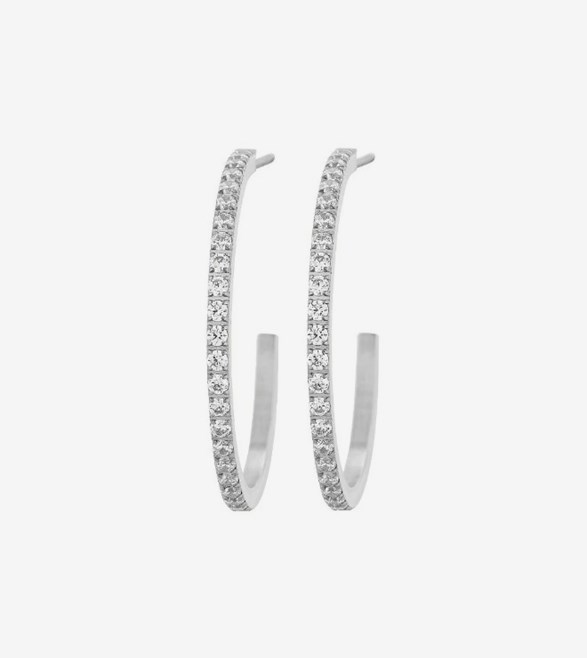 Glow Creoles Mini L Steel