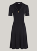 RIB BUTTON F&F POLO SWT DRESS