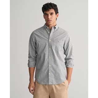 REG POPLIN MICROCHECK SHIRT