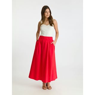 Yara Long Poplin Skirt