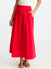 Yara Long Poplin Skirt