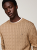 CLASSIC COTTON CABLE CREW NECK