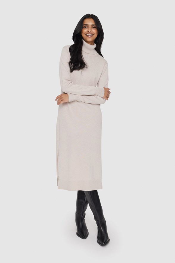 MilaSZ Roll Neck Long Dress