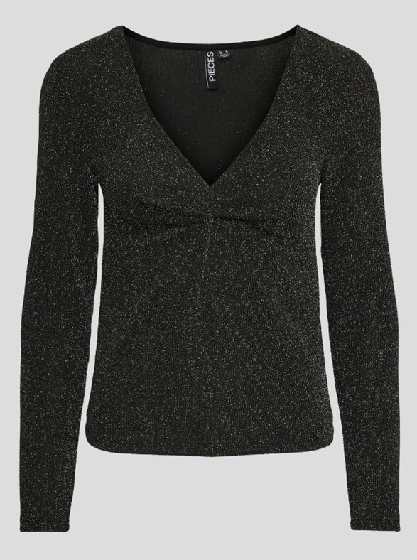 PCLINA LS V-NECK DETAIL TOP MM JRS
