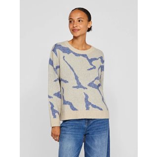 VIPOLLIE L/S O-NECK KNIT TOP/TES