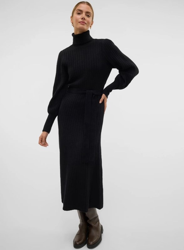 VMAURELIA LS ROLLNECK 7/8 KNIT DRESS VMA
