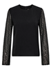 ONLTHALIA LIFE LS SEQUINS MIX TOP WVN