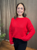 OBJMILU LS LO V-NECK KNIT E AU 24