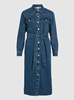 VIALLY L/S MIDI DENIM DRESS MBD