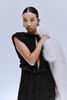 VIZOE O-NECK S/L ANKLE DRESS/DC