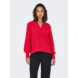 ONLMETTE V-NECK LS SMOCK TOP NOOS WVN