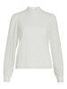 VICIKI L/S HIGH NECK LACE TOP/TB