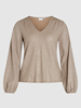 VISHINEA V-NECK L/S TOP
