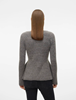 VMDESMA LS U-NECK PEPLUM PULLOVER GA BOO