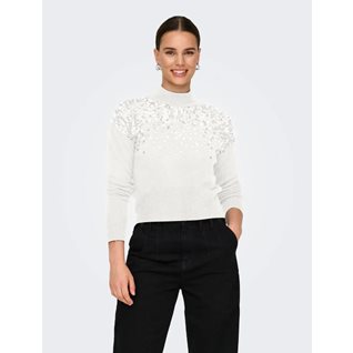 ONLALBA LS SEQUINS HIGH NECK KNT