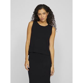 VILILO O-NECK S/L KNIT TOP/PB