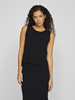 VILILO O-NECK S/L KNIT TOP/PB