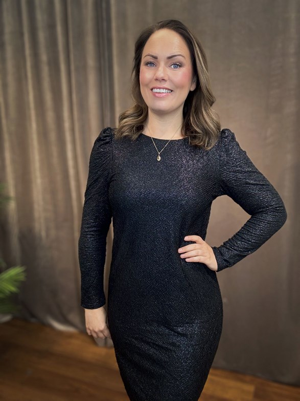 JDYRACHEL L/S GLITTER DRESS JRS