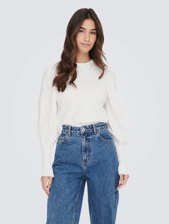 ONLMELITA L/S O-NECK PULLOVER KNT NOOS