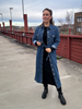 VIALLY L/S MIDI DENIM DRESS MBD