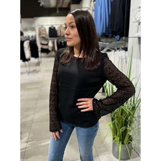 ONLTHALIA LIFE LS SEQUINS MIX TOP WVN