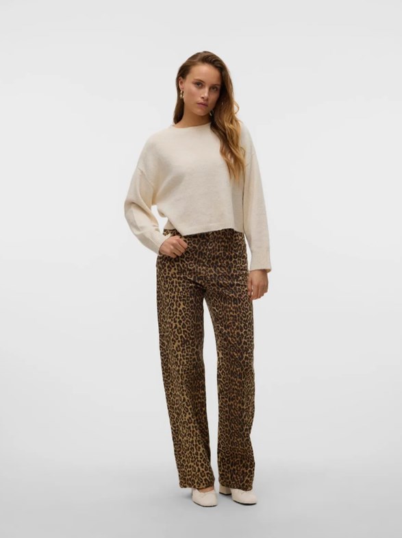 VMTESSA HR WIDE STRETCH AOP JEANS NOOS