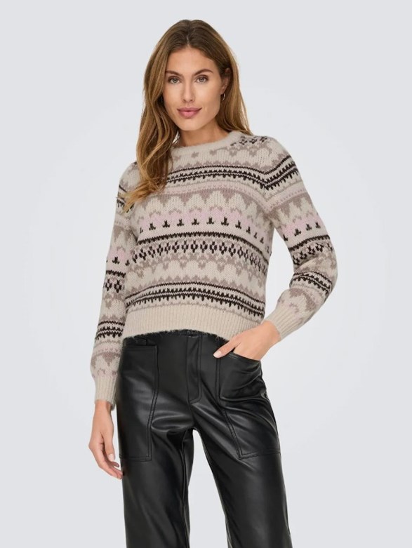 ONLMONTANA L/S LIFE O-NECK CC KNT